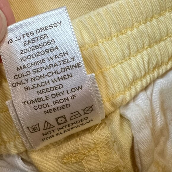 Janie and Jack Vintage Boys Blue Label 12-18 Months Yellow Chino Pants - Picture 4 of 4